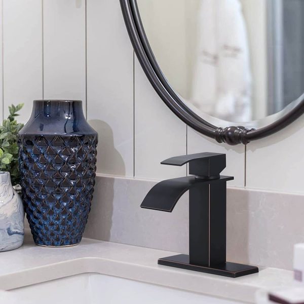iviga oil rubbed bronze bathroom faucet waterfall spout faucet for bathroom sink 8