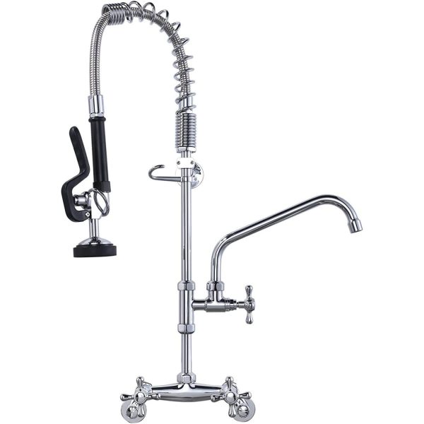 commercial kitchen faucet wall mount