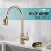 iviga brushed gold glass rinser for kitchen sink 7