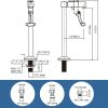 iviga brushed nickel deck mount glass filler faucet