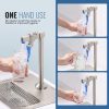 iviga brushed nickel deck mount glass filler faucet