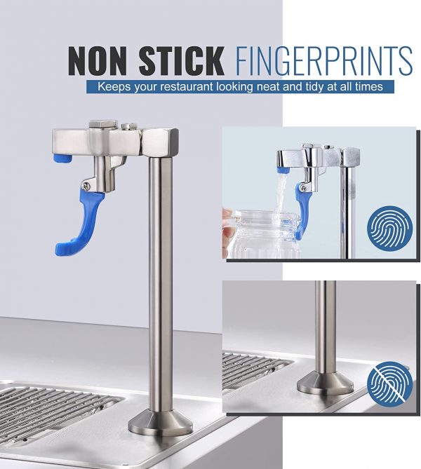 iviga brushed nickel deck mount glass filler faucet