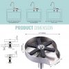iviga brushed nickel glass rinser for kitchen sink 1