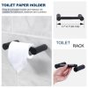 iviga matte black 4 piece bathroom hardware set
