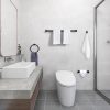 iviga matte black 4 piece bathroom hardware set