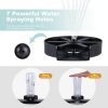 iviga matte black glass rinser for kitchen sink 2