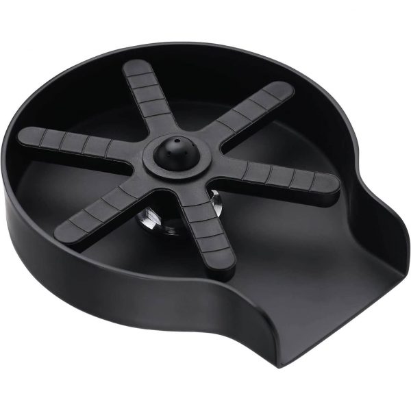 iviga matte black glass rinser for kitchen sink 6