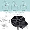 iviga matte black glass rinser for kitchen sink 7