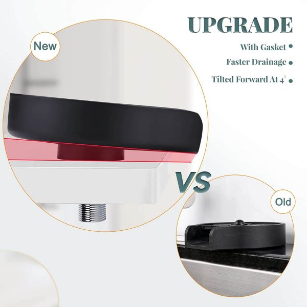 iviga matte black glass rinser for kitchen sink 8