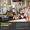 iviga 2 function high arc pre rinse commercial pull down kitchen faucet