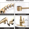 iviga 2 function high arc pre rinse commercial pull down kitchen faucet