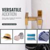 iviga brushed gold wall mount double towel hook 6