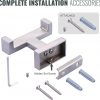 iviga wall mount double towel hook