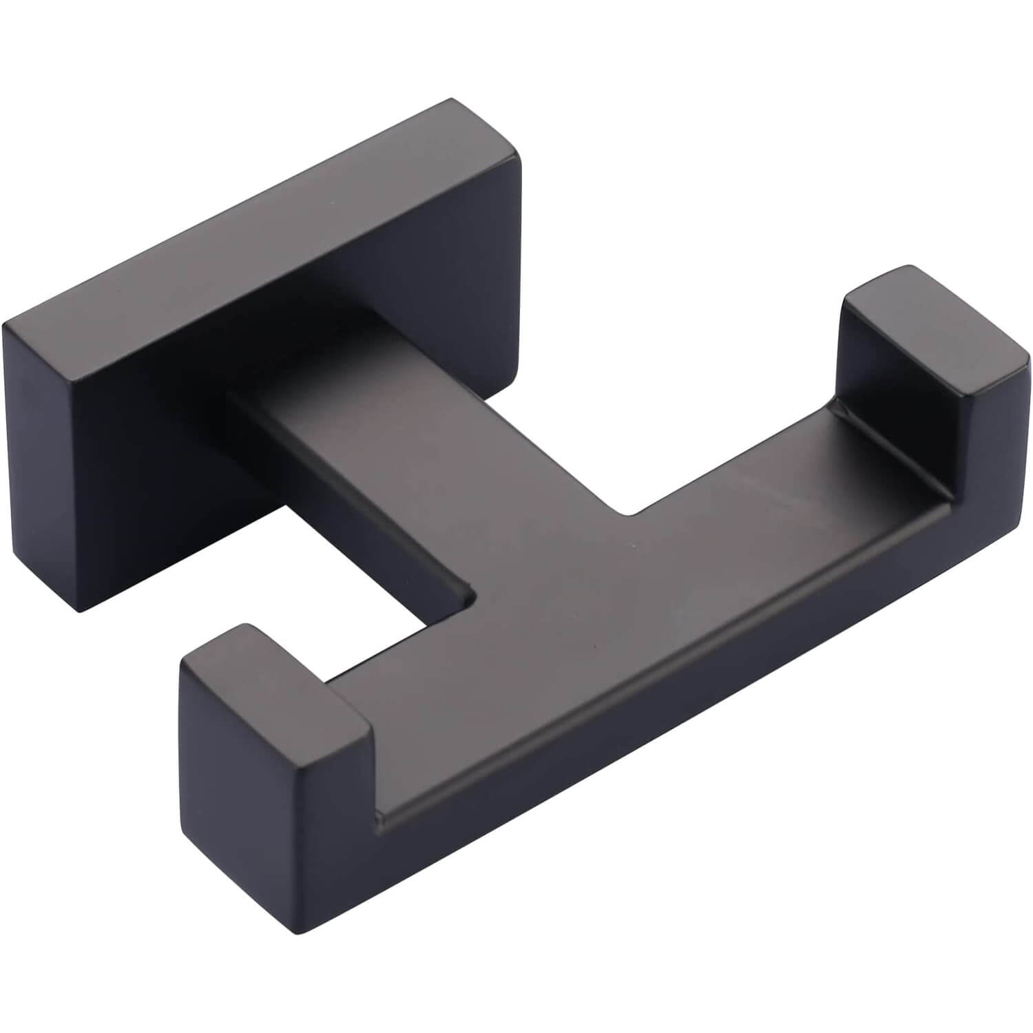 IVIGA Matte Black Wall Mount Double Towel Hook for Bathroom Livingroom Kitchen