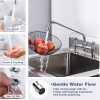 iviga deck mounted polish chrome commercial sink faucet 10