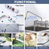 iviga deck mounted polish chrome commercial sink faucet 11