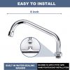 iviga deck mounted polish chrome commercial sink faucet 4