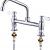 iviga deck mounted polish chrome commercial sink faucet 5