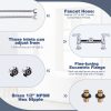 iviga deck mounted polish chrome commercial sink faucet 9