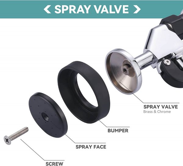 iviga pre rinse sprayer with black handle grip assembly handheld dish sprayer nozzle replacement part 3