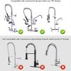 iviga pre rinse sprayer with black handle grip assembly handheld dish sprayer nozzle replacement part 6