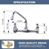 iviga wall mounted polish chrome commercial sink faucet 2