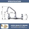 iviga wall mounted polish chrome commercial sink faucet 2