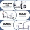 iviga wall mounted polish chrome commercial sink faucet 3