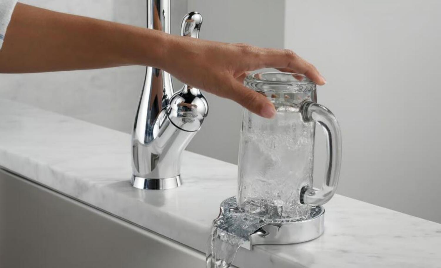 iVIGA Silver Grey Glass Rinser Cup Washer for Sink Kitchen Sink Accessories - Glass Rinser - 2