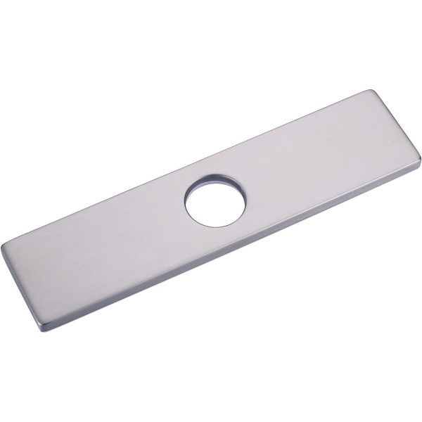 iVIGA 10 Sink Faucet Hole Cover Deck Plate Brushed Nickel
