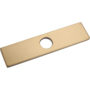iVIGA 10″ Sink Faucet Hole Cover Deck Plate for Bathroom & Kitchen Vanity Sink Gold