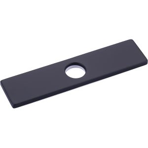 iVIGA 10″ Sink Faucet Hole Cover Deck Plate for Bathroom & Kitchen Vanity Sink Black