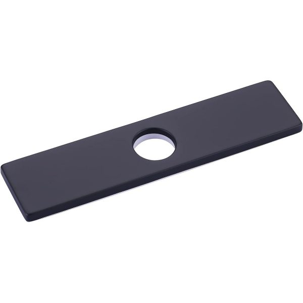 iVIGA 10 Sink Faucet Hole Cover Deck Plate Matte Black