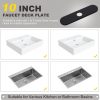 iVIGA 10 Sink Faucet Hole Cover Deck Plate Arc Edge Black