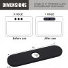 iVIGA 10 Sink Faucet Hole Cover Deck Plate Arc Edge Black