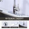 iVIGA 10 Sink Faucet Hole Cover Deck Plate Arc Edge Chrome