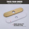 iVIGA 10 Sink Faucet Hole Cover Deck Plate Arc Edge Gold