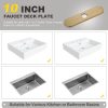 iVIGA 10 Sink Faucet Hole Cover Deck Plate Arc Edge Gold