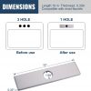 iVIGA 10 Sink Faucet Hole Cover Deck Plate Brushed Nickel