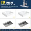 iVIGA 10 Sink Faucet Hole Cover Deck Plate Brushed Nickel