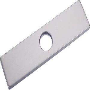 iVIGA 10″ Sink Faucet Hole Cover Deck Plate for Bathroom & Kitchen Vanity Sink Brushed Nickel