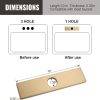 iVIGA 10 Sink Faucet Hole Cover Deck Plate Gold