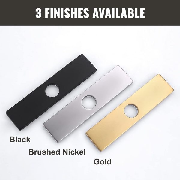iVIGA 10 Sink Faucet Hole Cover Deck Plate Gold