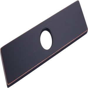 iVIGA 10″ Sink Faucet Hole Cover Deck Plate for Bathroom & Kitchen Vanity Sink Oil Rubbed Bronze