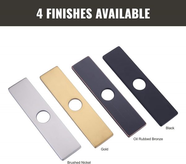iVIGA 10 Sink Faucet Hole Cover Deck Plate Oil Rubbed Bronze