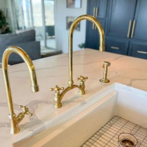 2023 The Timeless Elegance of Brass Bridge Kitchen Faucets - Blog - 3