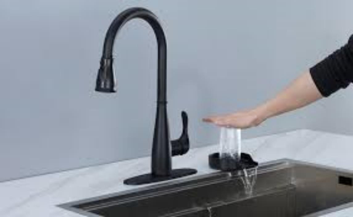 iVIGA Matte Black Glass Rinser for Kitchen Sink, Bottle Washer, Kitchen Sink Accessories - Glass Rinser - 2