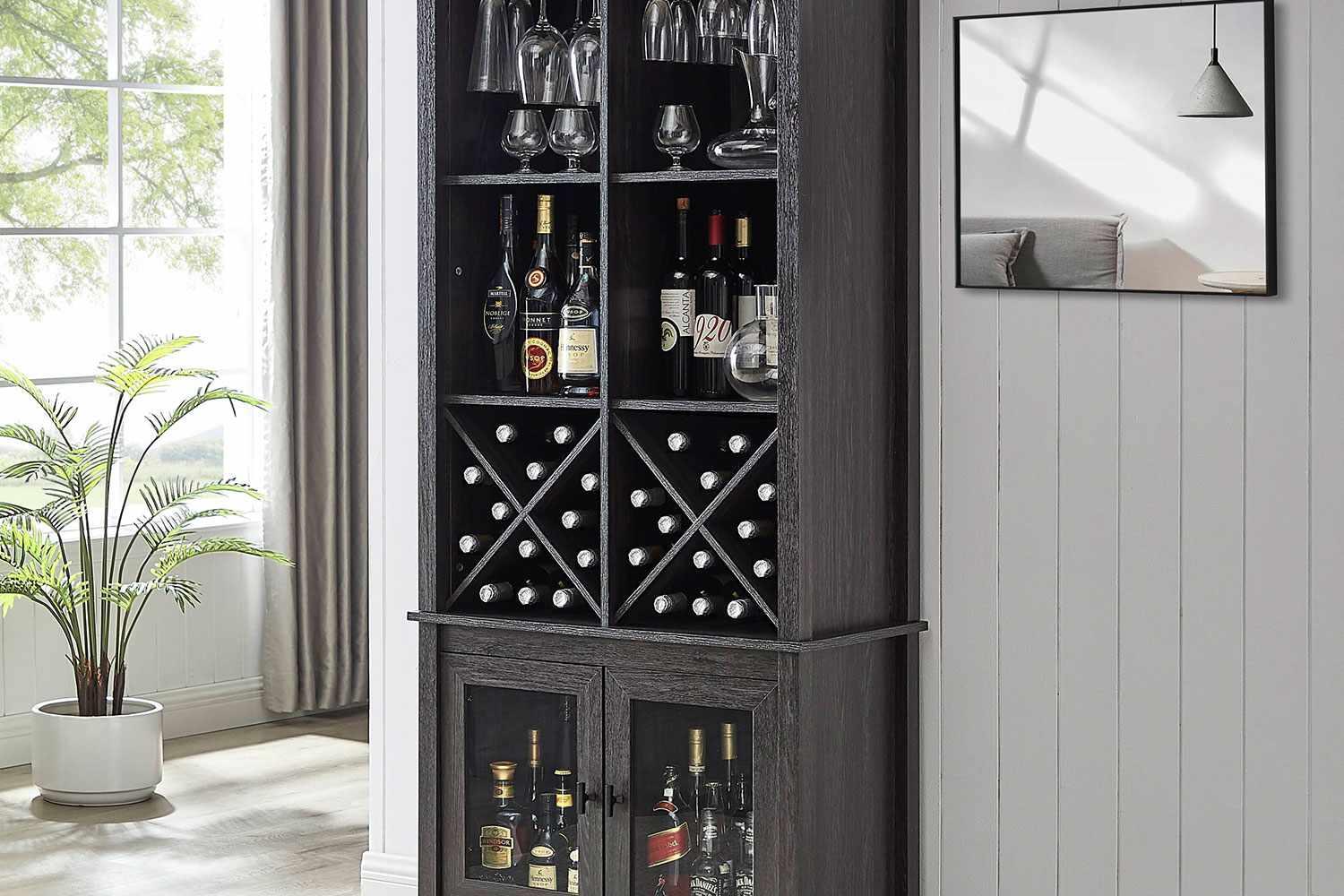Elevate Your Home with the iVIGA Tall Narrow Bar Cabinet - Blog - 2