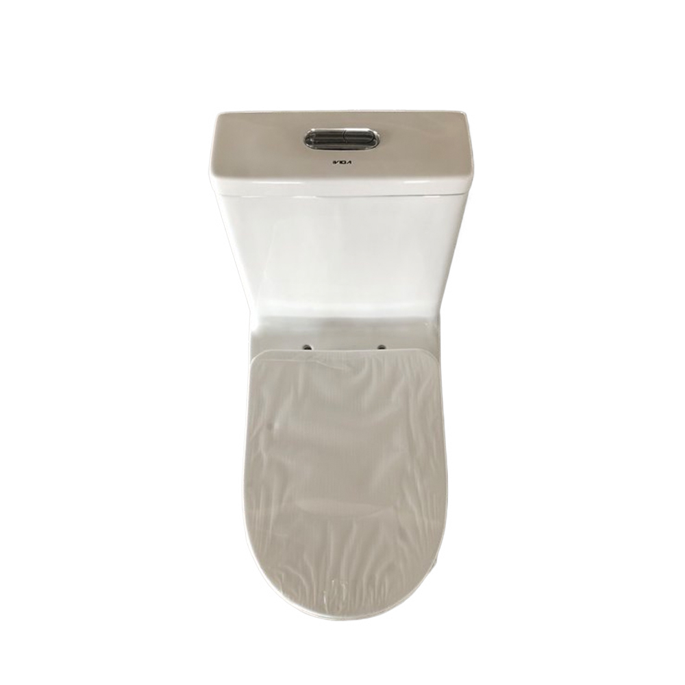 iVIGA One Piece Elongated Dual Vortex Flush Toilet for Bathroom Comfort Height