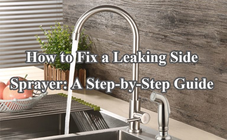 How To Fix A Leaking Side Sprayer: A Step-by-Step Guide | IVIGA Faucet ...
